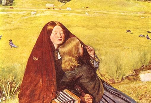 Effie Millais en «La chica ciega» de John Everett Millais, 1856