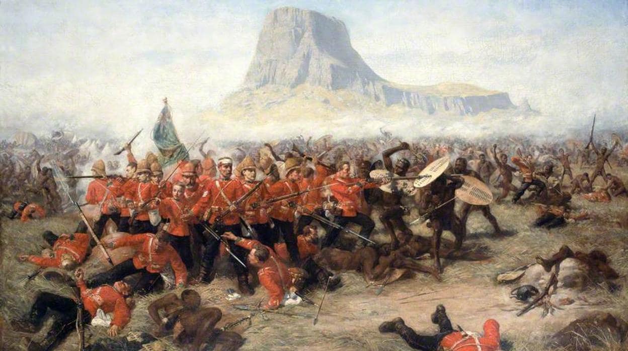 «La batalla de Isandlwana», por Charles Edwin Fripp