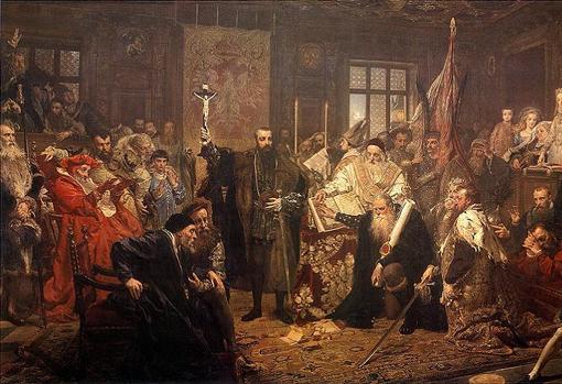 Unión de Lublin de 1569, por Jan Matejko