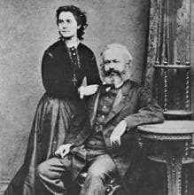 Karl Marx, junto a su mujer, en 1869