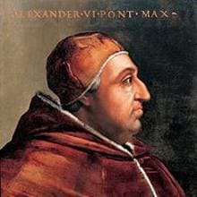 Retrato de Alejandro VI, por Cristofano dell'Altissimo