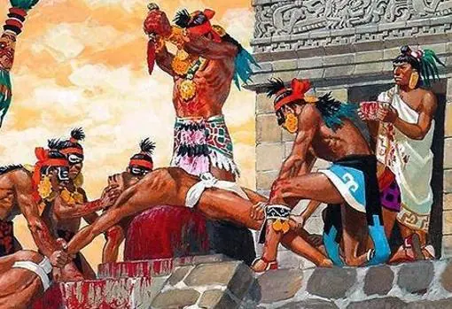 Recreación de un ritual azteca - P. Joubert