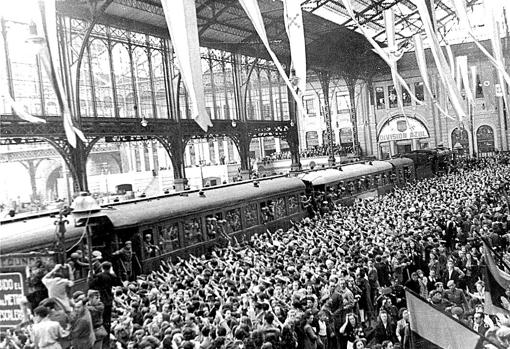 Salida de la División Azul desde Madrid, el 13 de julio de 1941