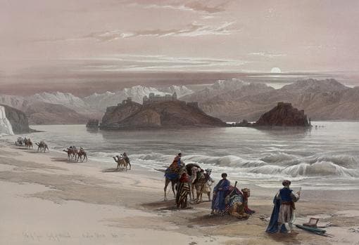 Saladino protegiendo la ruta de las caravanas y a sus peregrinos