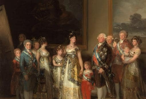 La familia de Carlos IV, pintura de Francisco de Goya