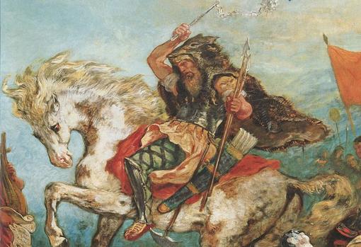 Retrato idealizado de Atila, por Eugène Delacroix