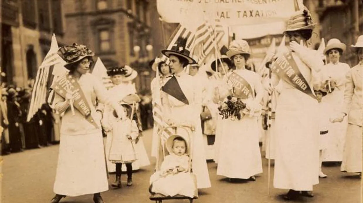 Desfile de sufragistas de 1912, en Nueva York