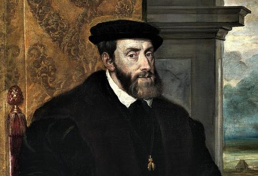 Retrato de Carlos V sentado, por Tiziano (