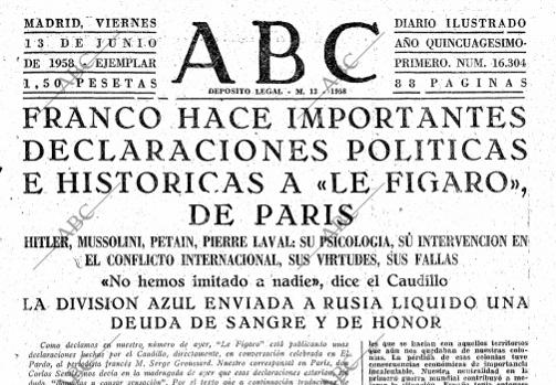La entrevista olvidada que estremeció a Franco: «¿Es usted un dictador?»