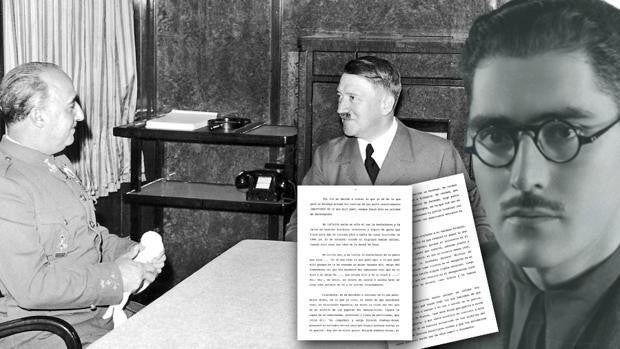 El relato inédito del 'taquígrafo' de Franco en Hendaya: el protocolo secreto de España para entrar en la IIGM