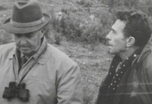 Franco, junto al doctor Vicente Gil