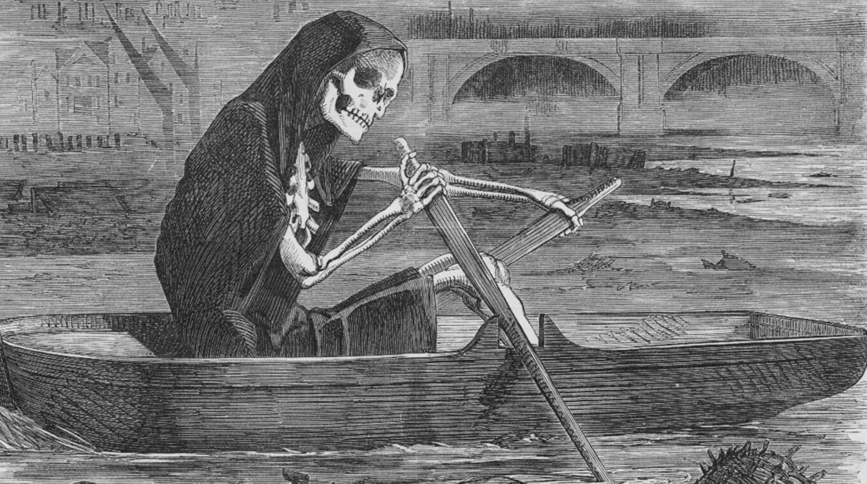 «The silent highwayman», caricatura de la época