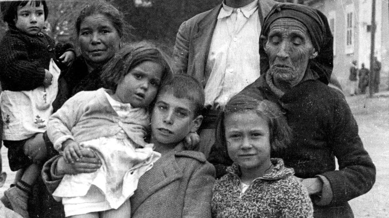 Refugiados de Barcelona, en abril de 1937