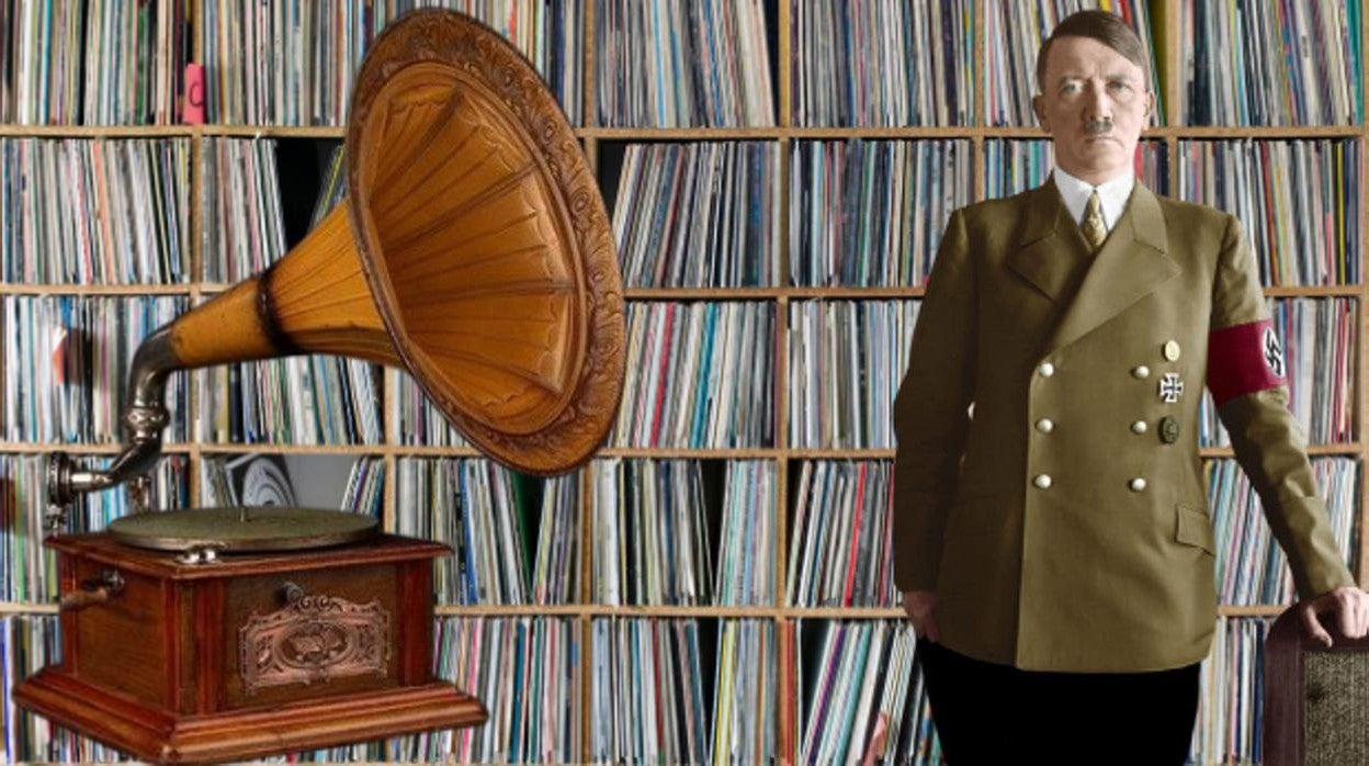 Hitler conservo en la sede de la Cancillería una colección de cien vinilos