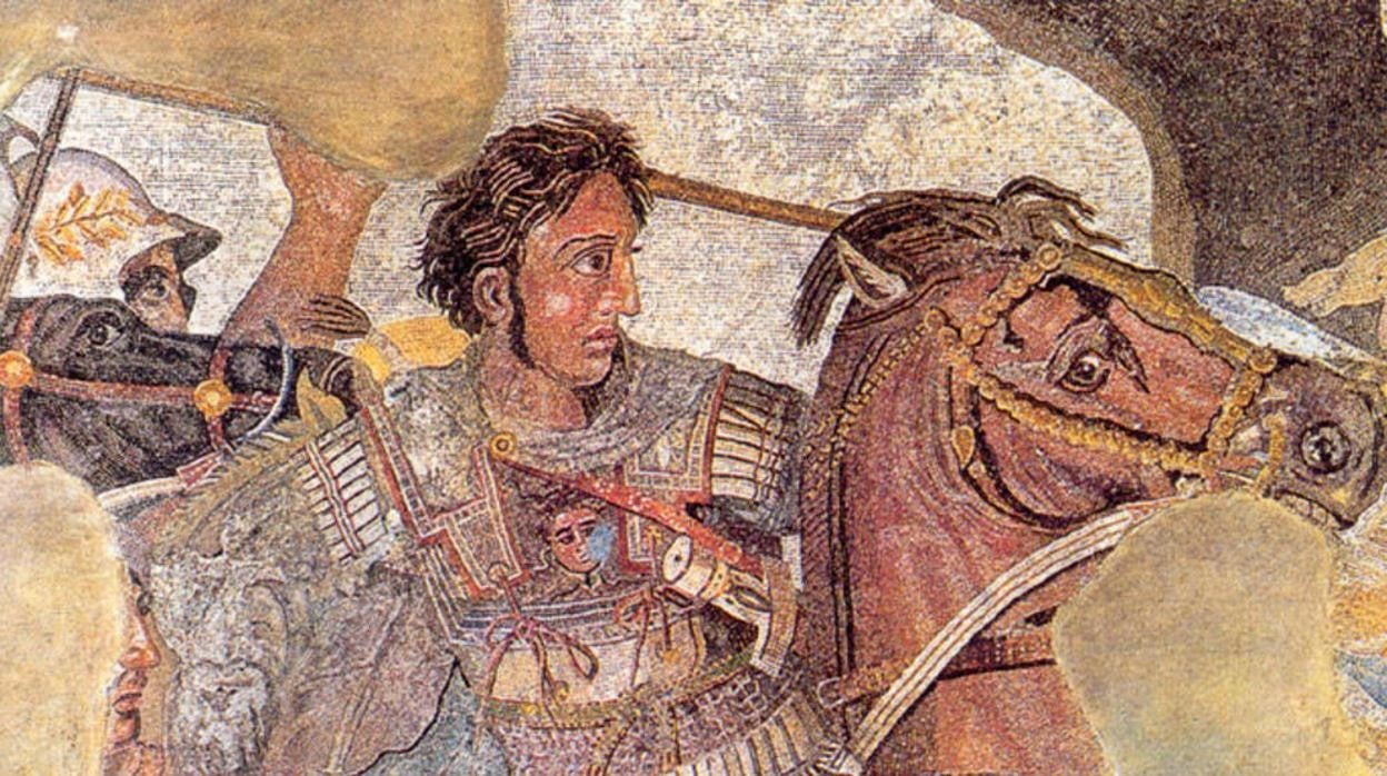 Pintura que representa Alejandro Magno