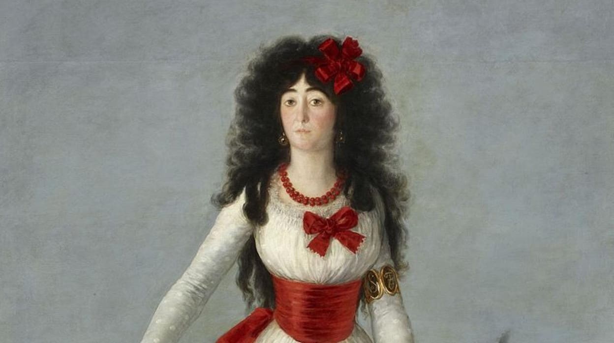 La Duquesa de Alba de blanco por Francisco de Goya.