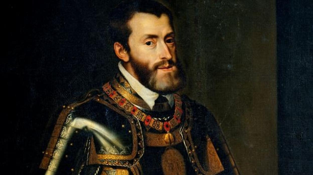 El Emperador Carlos V con el bastón, por Juan Pantoja de la Cruz