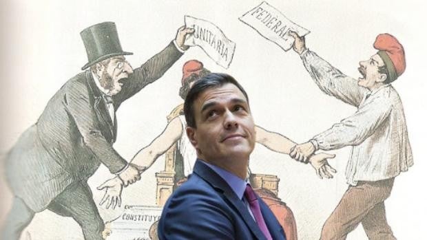 El caos histórico del federalismo que defiende Sánchez: bombas y amenazas contra la unidad de España