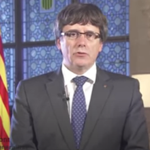 Puigdemont, cuando era presidente de la Generalitat