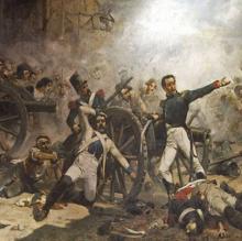 Cuadro de Joaquín Sorolla sobre el levantamiento contra los franceses en el cuartel de Monteleón de Madrid