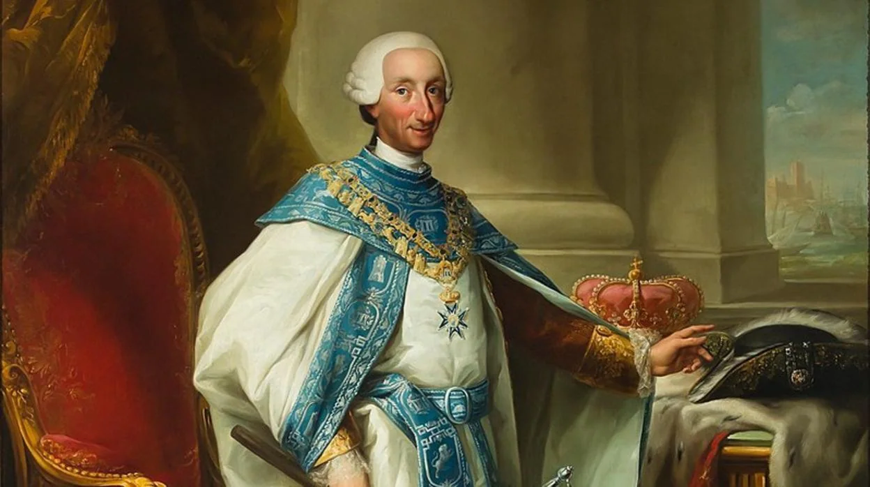 Carlos III con el hábito de su Orden.