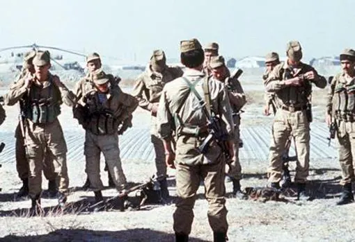 Spetsnaz desplegados en Afganistan en 1988.