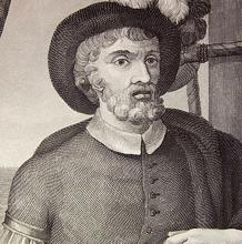 Grabado de Juan Sebastián Elcano.