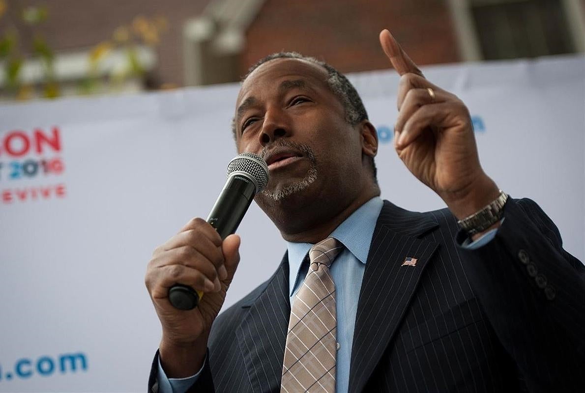 Ben Carson, durante un acto