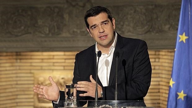 Alexis Tsipras, en una conferencia de prensa