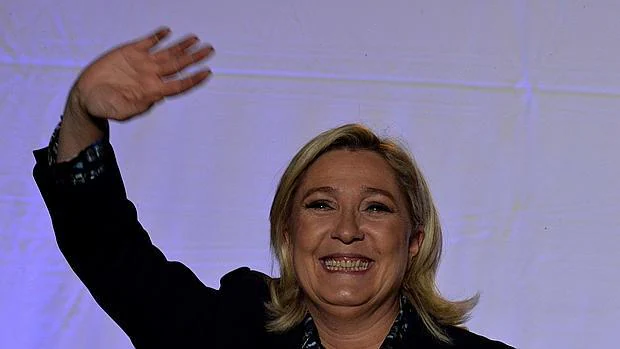 Marine Le Pen durante un acto el miércoles ante las regionales de diciembre