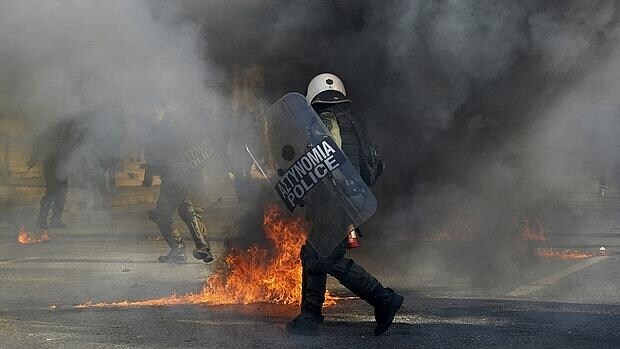 Policías griegos han dispersado a los manifestantes