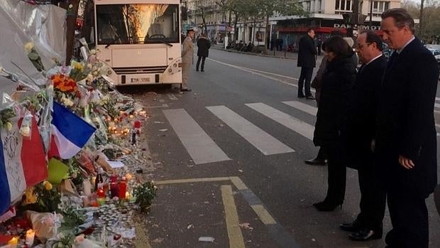 Hollande y Cameron, hoy frente a Bataclan