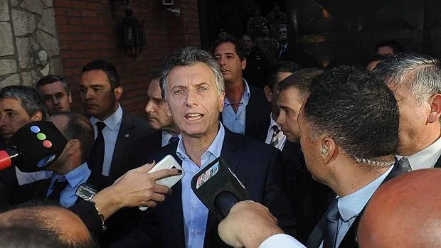 Mauricio Macri, a la salida de su reunión con Cristina Fernández