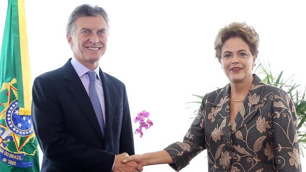 Macri saluda a Rousseff este viernes en Brasilia