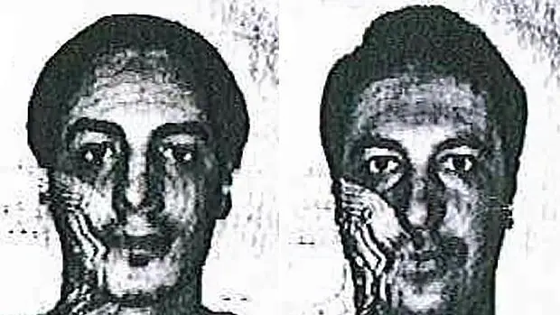 Imágenes de los dos sospechosos hechas públicas por las autoridades belgas