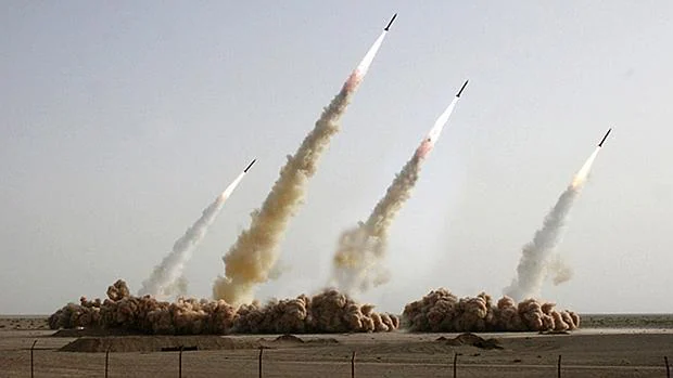 Lanzamiento de misiles en Irán en 2008