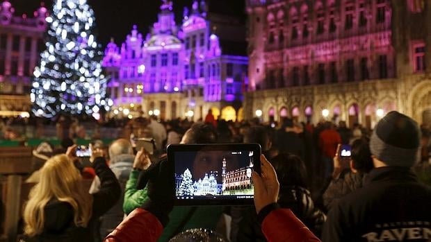 La Grand Place de Bruselas en Navidad