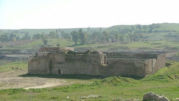 El monasterio de San Elías, en Irak, cuando permanecía en pie
