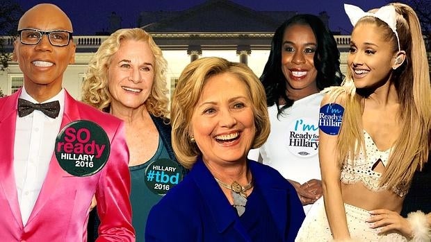¿Qué candidatos norteamericanos tienen más apoyo de famosos?