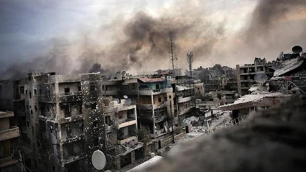 La ciudad siria de Alepo, tras los bombardeos de 2012