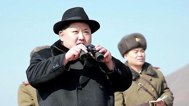 Kim Jong-un, en el lanzamiento de uno de los misiles de largo alcance