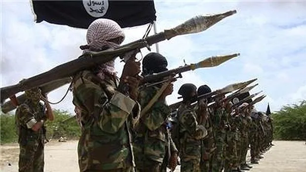 Miembros del grupo terrorista somalí Al Shabab
