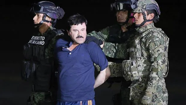 «El Chapo» Guzmán durante su arresto