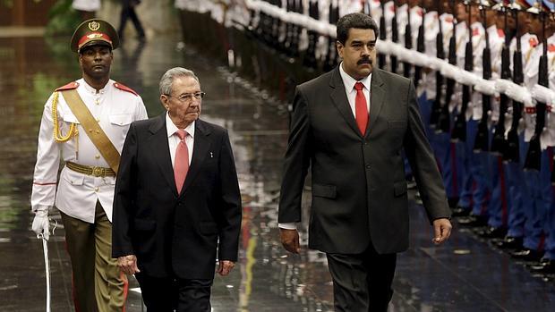 Raúl Castro y Nicolás maduro en la Habana