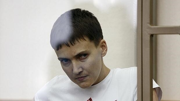 Savchenko, durante una de las sesiones del juicio