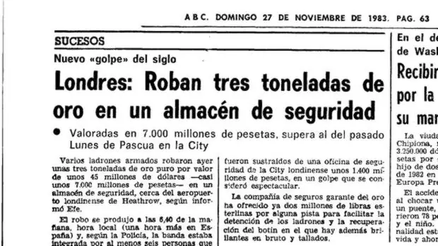 La información publicada en Abc el 27 de noviembre de 1983
