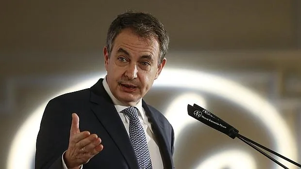 Rodríguez Zapatero, el pasado día 5 en un acto del Fórum Europa