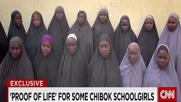 Imágenes de las niñas de Chibok difundidas por Boko Haram