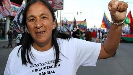 La líder de Túpac Amaru Milagro Sala