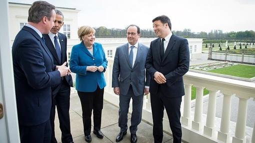 Cumbre de líderes mundiales en abril; de estos cinco ya solo podrá continuar su mandato Merkel, que en 2017 tiene una nueva cita con las urnas